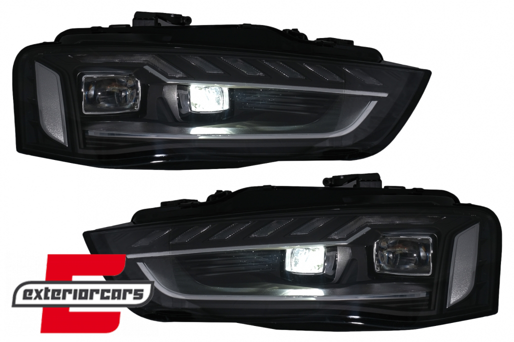 Full LED prednja svjetla SEQ žmigavci A4 B9.5 look / Audi A4 B8.5 Facelift (2012-2015) sa halogenim svjetlima - Slika 10