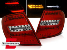 Full LED stražnja svjetla LedBar (crvena/kristal) / Mercedes C-klasa S204 karavan (2007-2010)