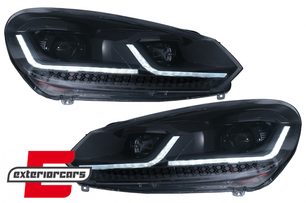 Prednja svjetla LED SEQ žmigavci G7.5 look / VW Golf 6 VI (2008-2013) - Slika 2