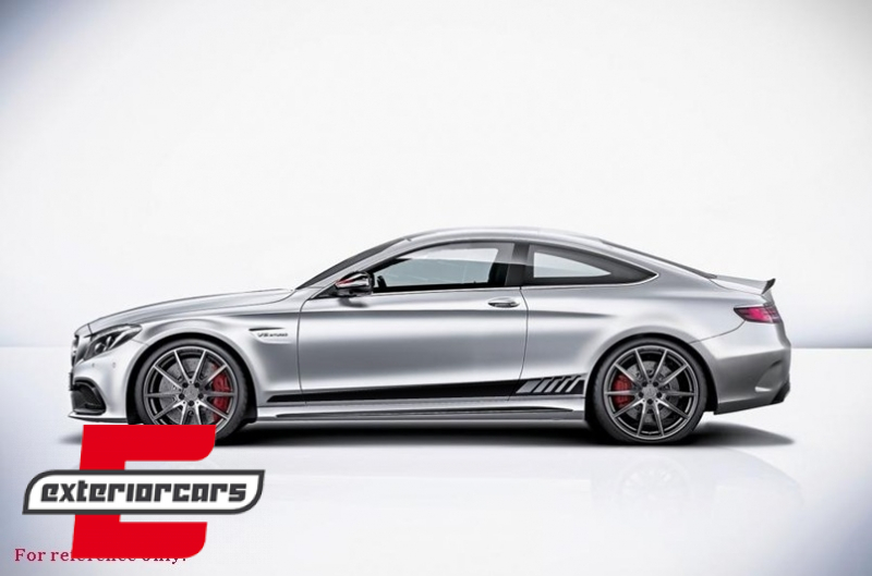 Naljepnice C63 AMG Edition 1 dizajn (mat crna) / MERCEDES C-klasa C205 Coupe A205 Cabrio (2014-) - Slika 6