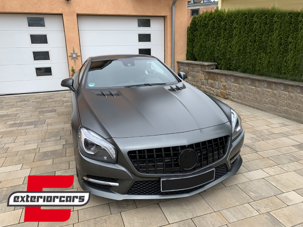 Prednja maska GT-R Panamericana dizajn (piano crna) / Mercedes SL-klasa R231 (2012-2016) - Slika 7