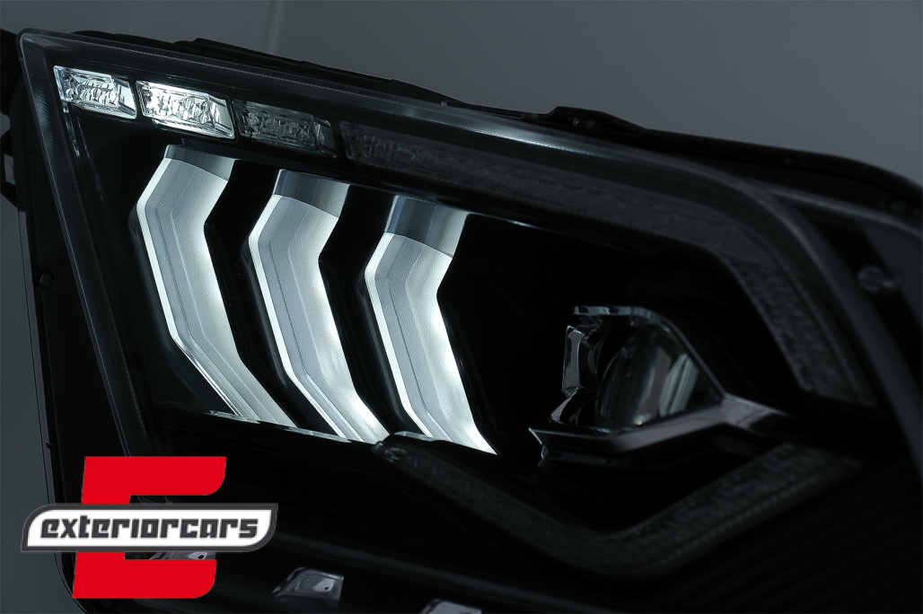 Full LED prednja svjetla SEQ žmigavci (crna) / Ford Mustang V (2010-2014) - Slika 11