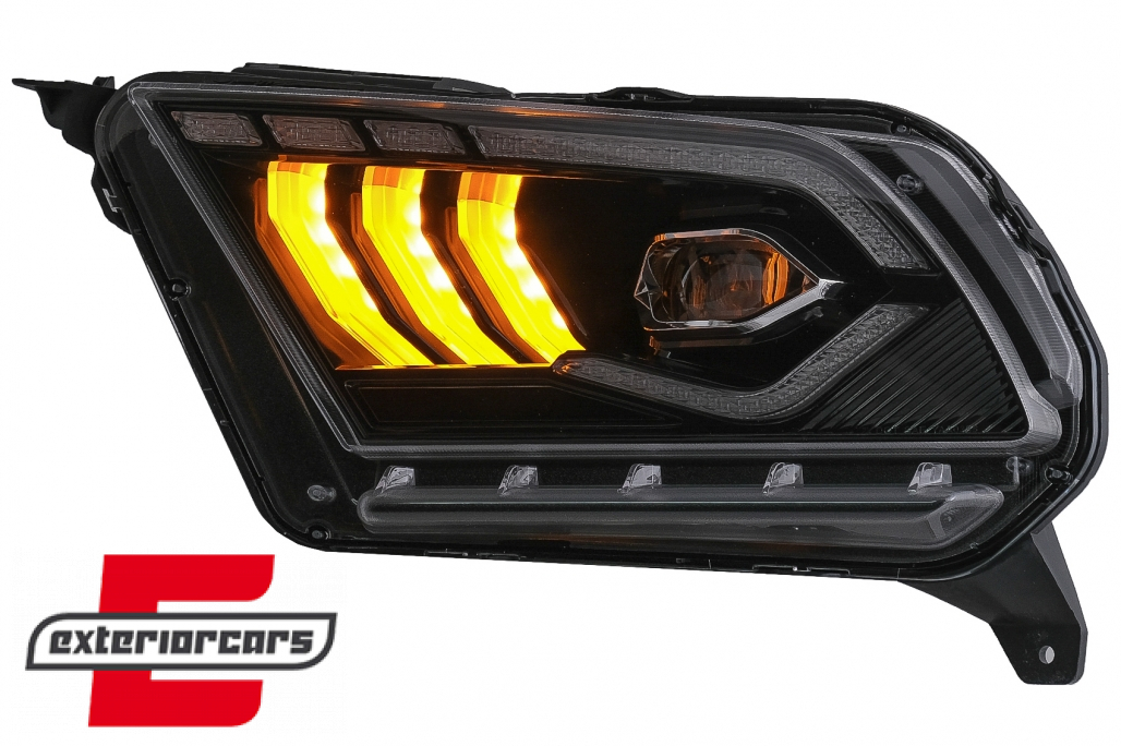 Full LED prednja svjetla SEQ žmigavci (crna) / Ford Mustang V (2010-2014) - Slika 12