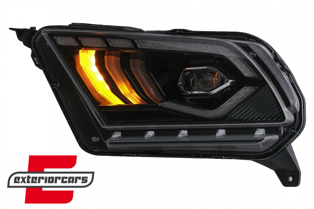 Full LED prednja svjetla SEQ žmigavci (crna) / Ford Mustang V (2010-2014) - Slika 14