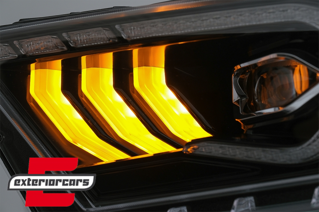 Full LED prednja svjetla SEQ žmigavci (crna) / Ford Mustang V (2010-2014) - Slika 15