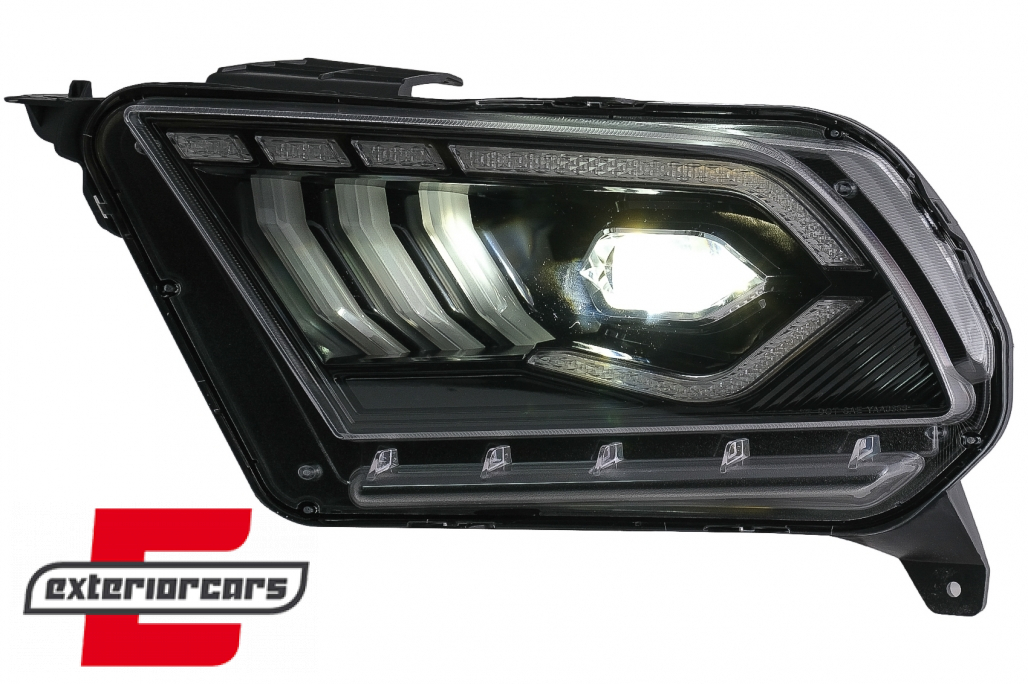 Full LED prednja svjetla SEQ žmigavci (crna) / Ford Mustang V (2010-2014) - Slika 16