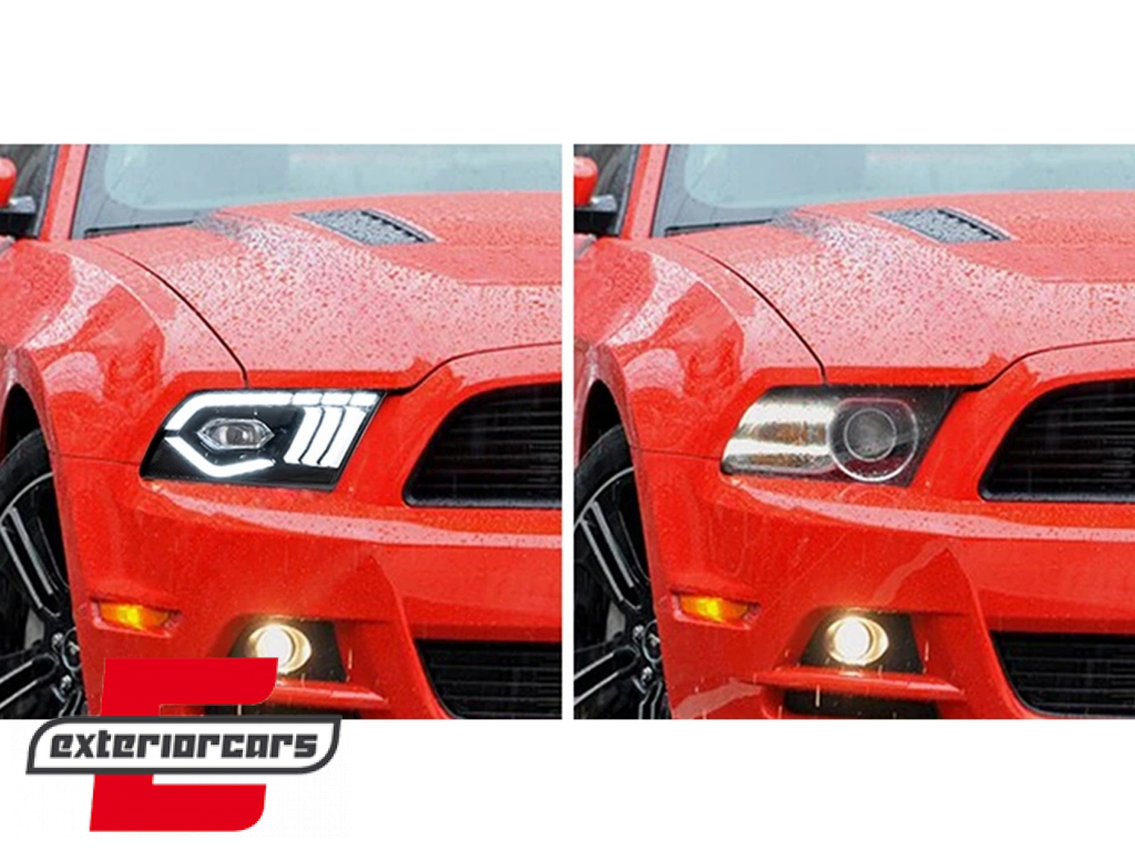 Full LED prednja svjetla SEQ žmigavci (crna) / Ford Mustang V (2010-2014) - Slika 28