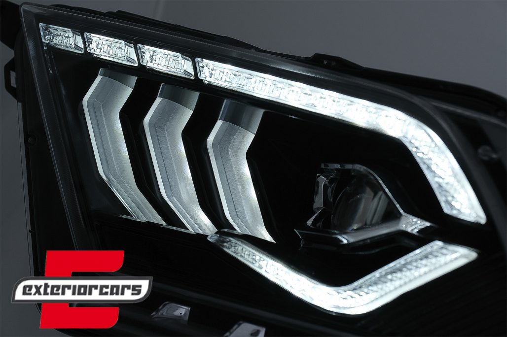 Full LED prednja svjetla SEQ žmigavci (crna) / Ford Mustang V (2010-2014) - Slika 7