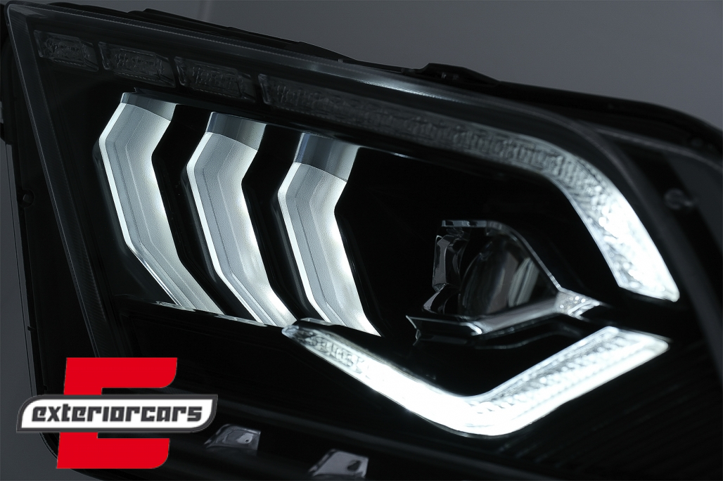 Full LED prednja svjetla SEQ žmigavci (crna) / Ford Mustang V (2010-2014) - Slika 8