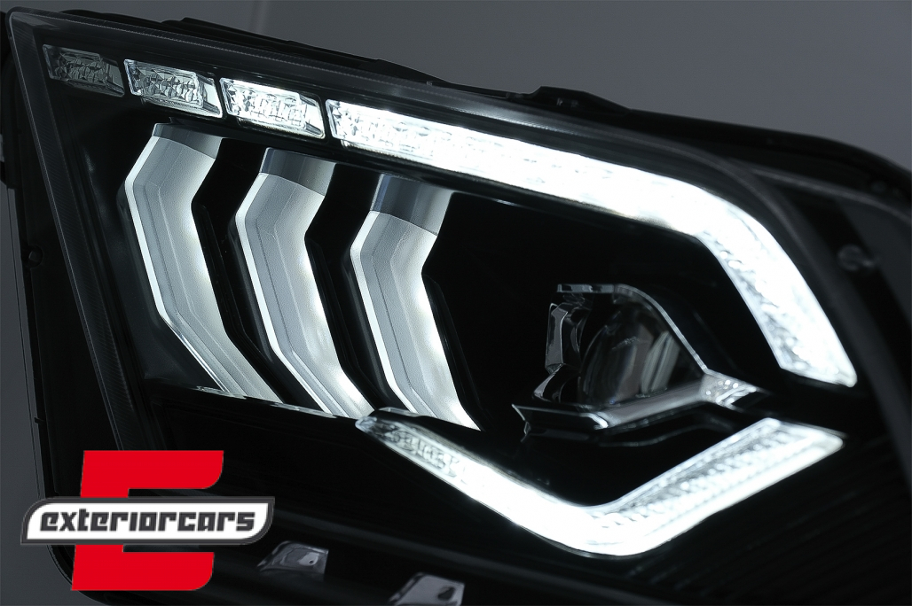 Full LED prednja svjetla SEQ žmigavci (crna) / Ford Mustang V (2010-2014) - Slika 9