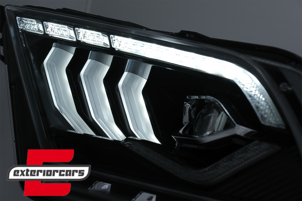Full LED prednja svjetla SEQ žmigavci (crna) / Ford Mustang V (2010-2014) - Slika 10