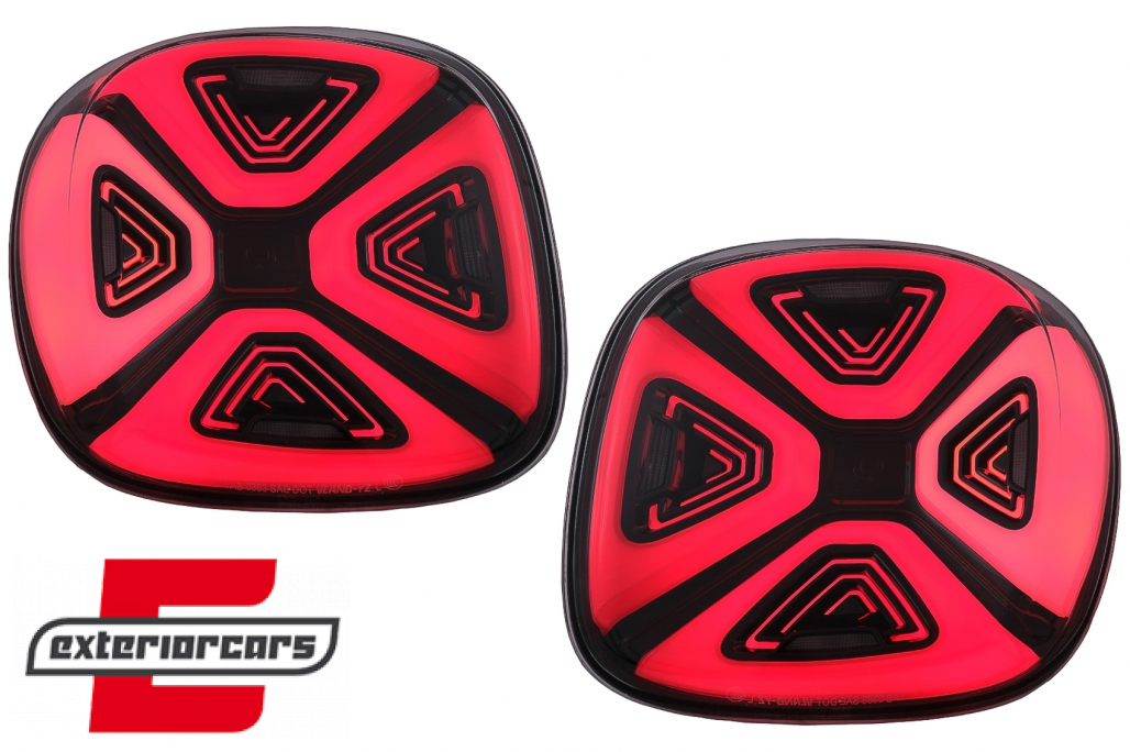 Full LED stražnja svjetla Dynamic Start-up (crvena/smoke) / Smart ForTwo C453 A453 ForFour W453 (2014-2019) - Slika 2