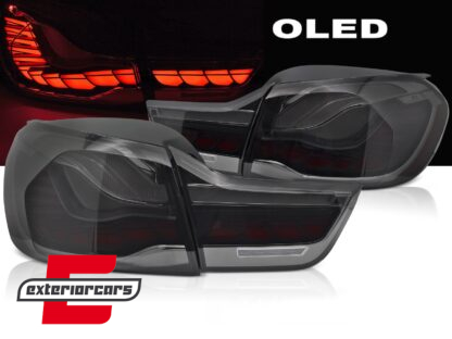 OLED stražnja svjetla SEQ žmigavci (smoke) / BMW serije 4 F32 F33 F36 M4 F82 F83 (2013-03.2019)