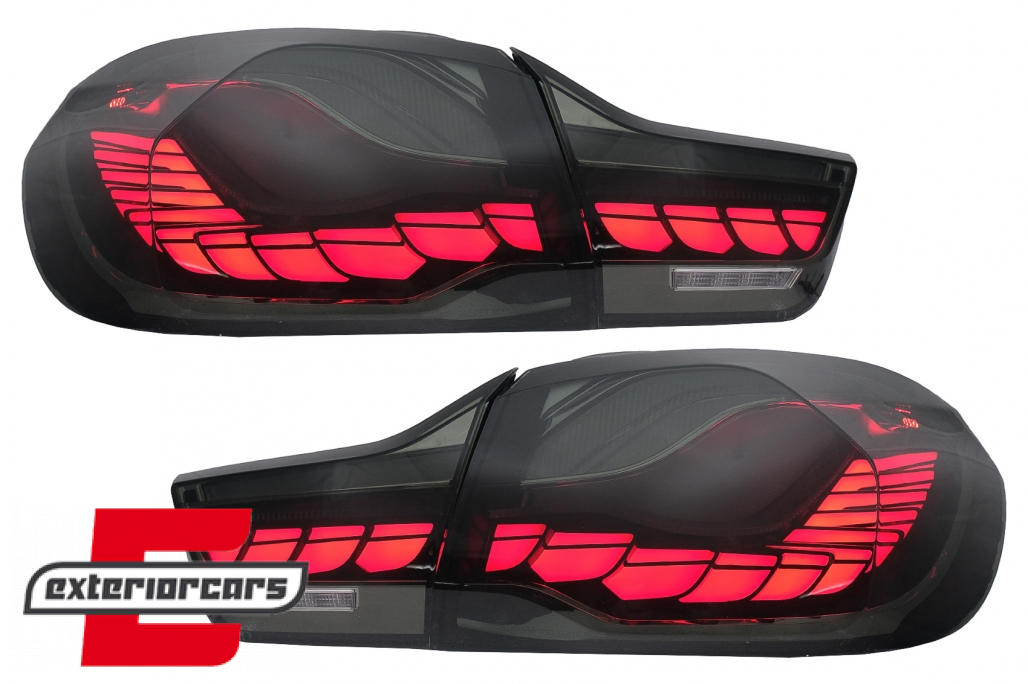 OLED stražnja svjetla SEQ žmigavci (smoke) / BMW serije 4 F32 F33 F36 M4 F82 F83 (2013-03.2019) - Slika 2