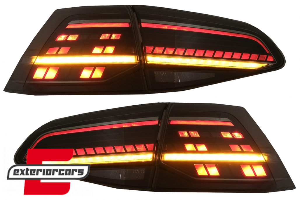 Full LED stražnja svjetla SEQ žmigavci Facelift G7.5 look (smoke) / VW Golf 7 & 7.5 VII (2012-2019) - Slika 2