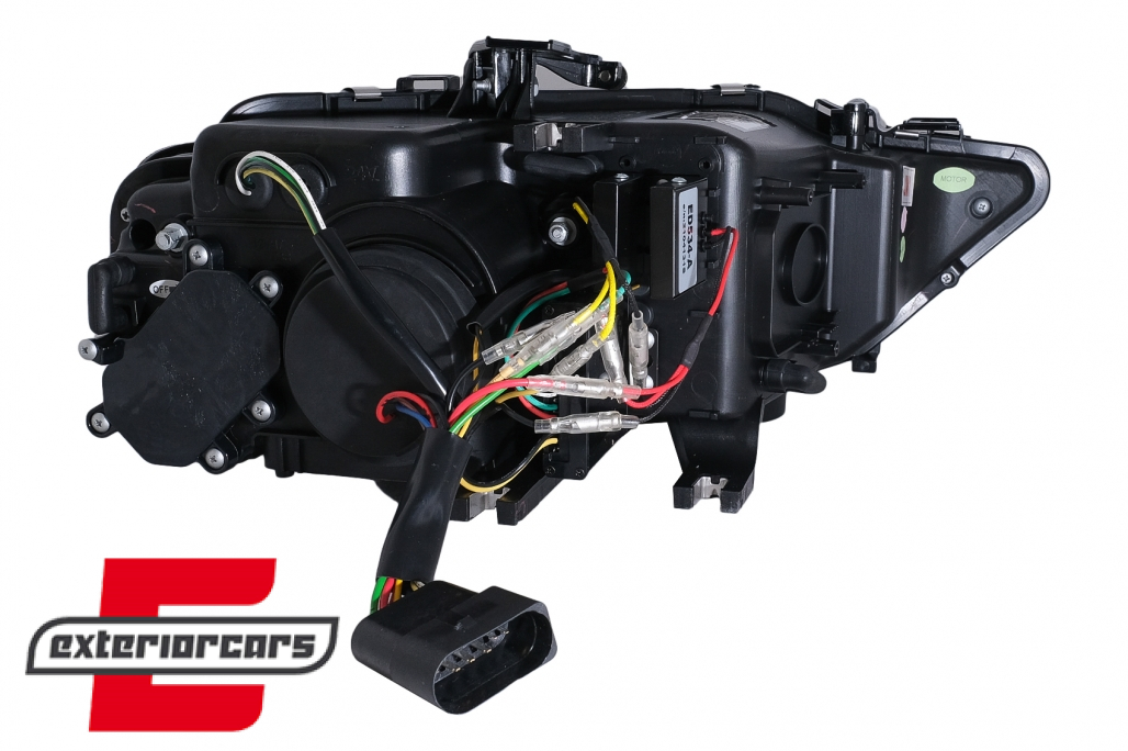 Prednja svjetla LED DRL SEQ žmigavci Xenon (crna) / AUDI A4 B8.5 Facelift (2012-2015) - Slika 15