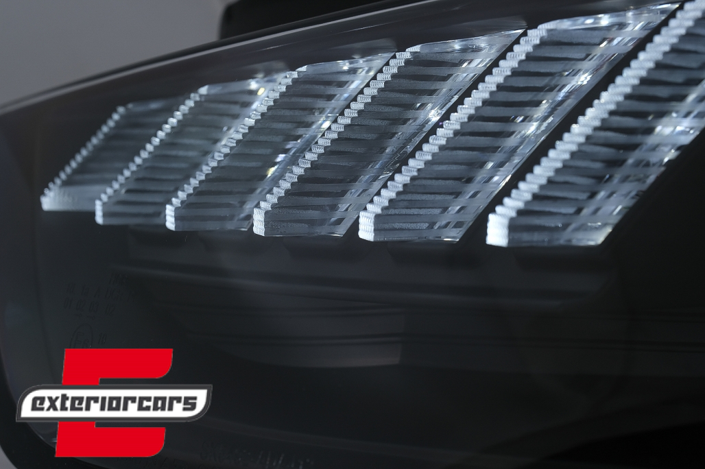 Prednja svjetla LED DRL SEQ žmigavci Xenon (crna) / AUDI A4 B8.5 Facelift (2012-2015) - Slika 6