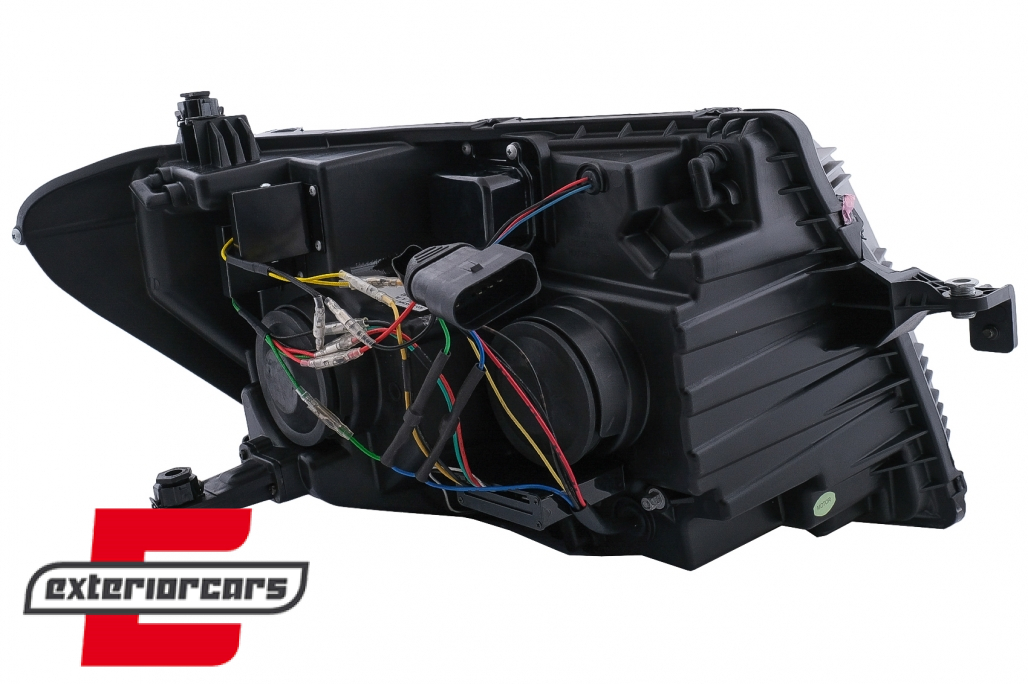 Prednja svjetla LED DRL TubeLights SEQ žmigavci (crna) / VW Crafter II (2017-) - Slika 16