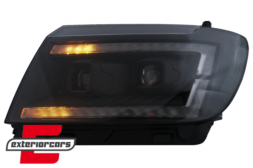 Prednja svjetla LED DRL TubeLights SEQ žmigavci (crna) / VW Crafter II (2017-) - Slika 9