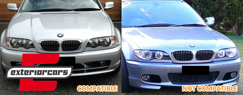 Prednja maska M3 dizajn (piano crna) / BMW serije 3 E46 Coupe Cabrio (1999-2002) - Slika 5