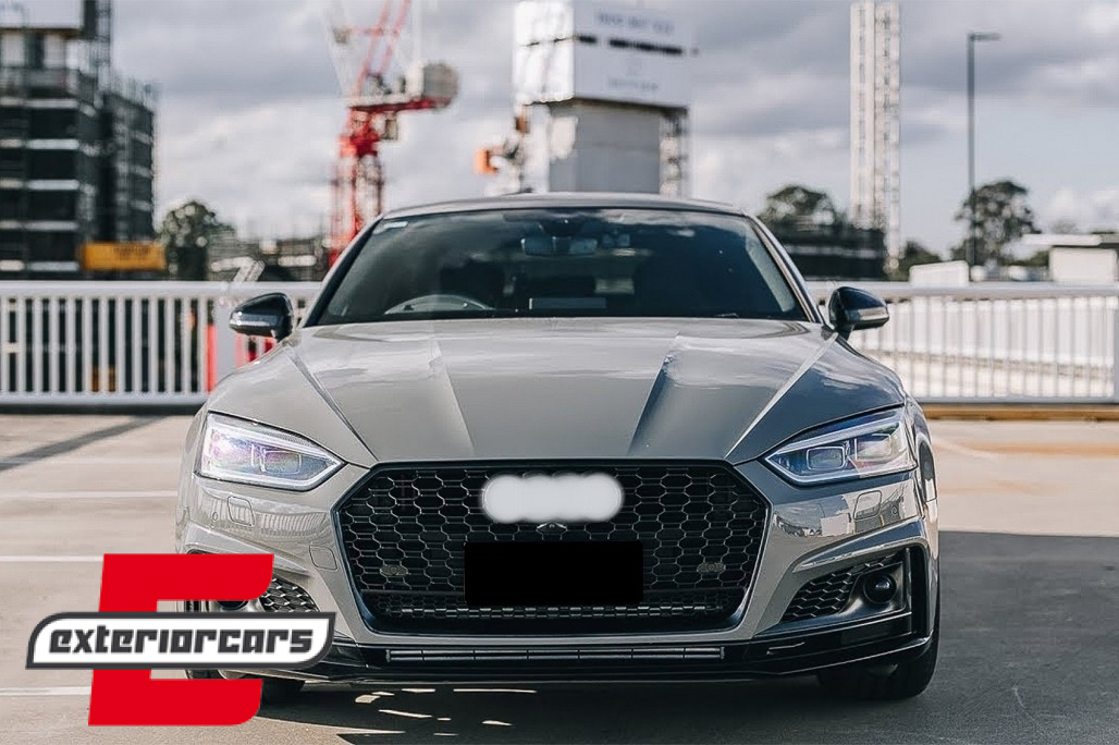 Prednja maska RS5 dizajn (piano crna) / Audi A5 F5 (2017-2019) - Slika 6