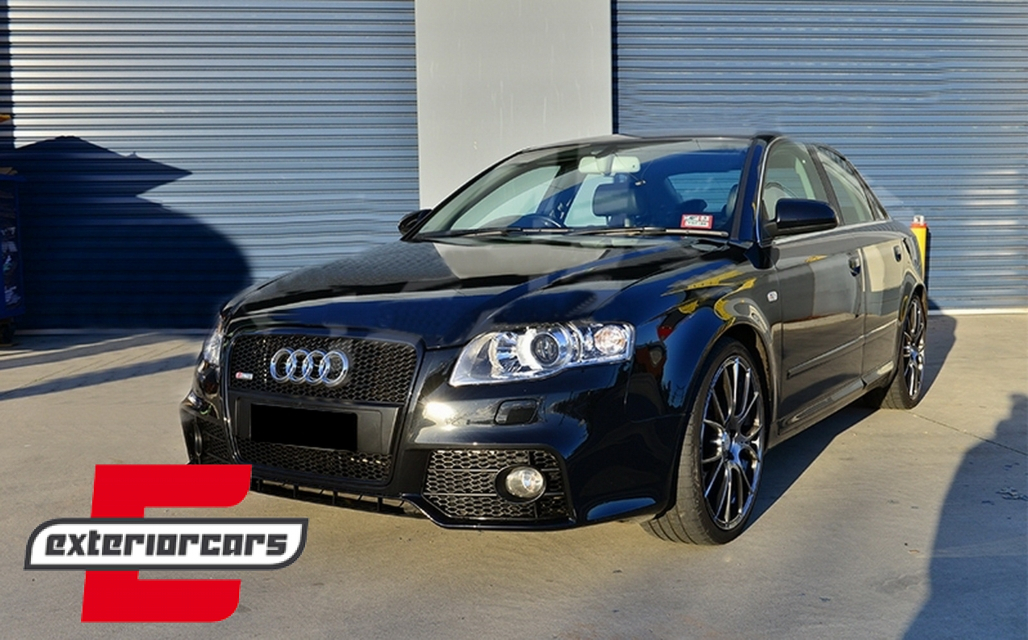 Prednji branik RS4 dizajn (crna) / Audi A4 B7 (2004-2008) - Slika 7