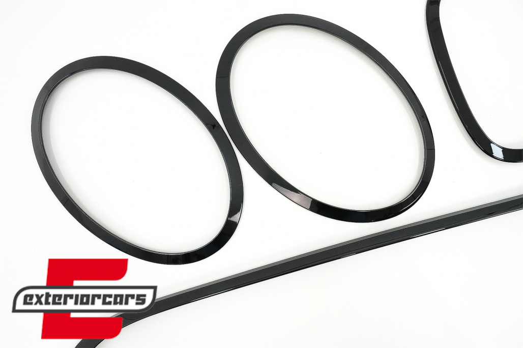 Set ukrasa prednji farovi/maska/stražnja svjetla Surround poklopci (piano crna) / MINI III F55 F56 Hatchback F57 Cabrio (2014-2024) - Slika 3