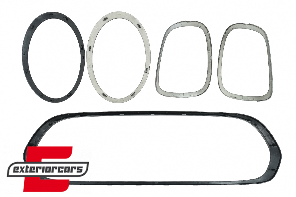 Set ukrasa prednji farovi/maska/stražnja svjetla Surround poklopci (piano crna) / MINI III F55 F56 Hatchback F57 Cabrio (2014-2024) - Slika 6