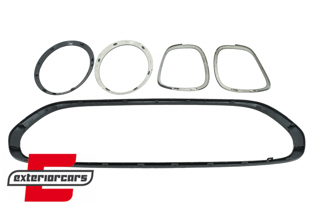 Set ukrasa prednji farovi/maska/stražnja svjetla Surround poklopci (piano crna) / MINI III F55 F56 Hatchback F57 Cabrio (2014-2024) - Slika 7