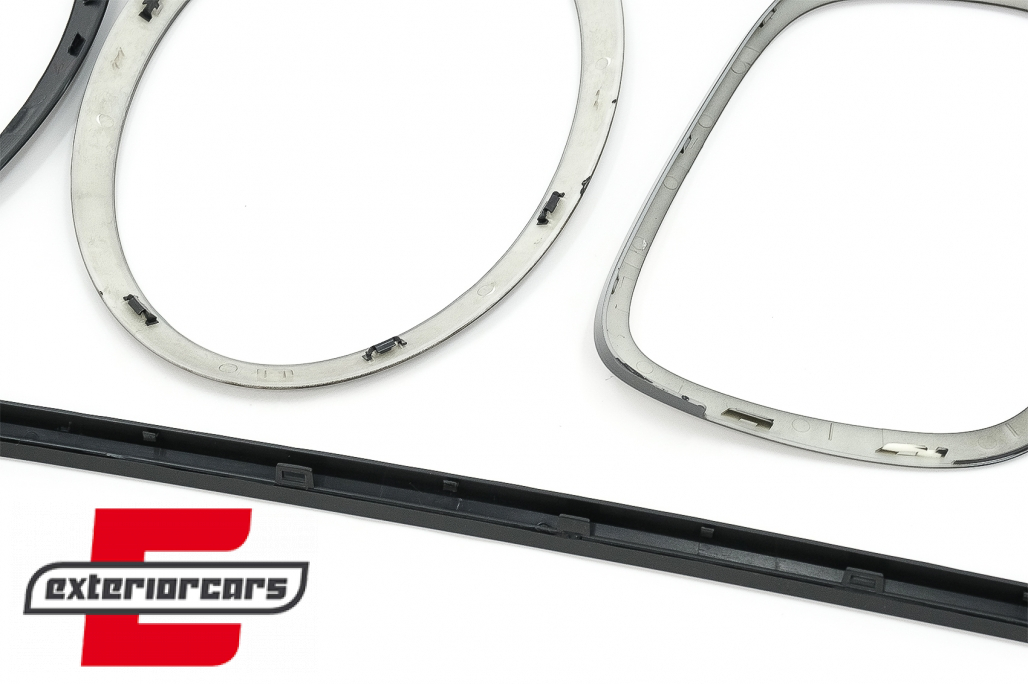 Set ukrasa prednji farovi/maska/stražnja svjetla Surround poklopci (piano crna) / MINI III F55 F56 Hatchback F57 Cabrio (2014-2024) - Slika 8