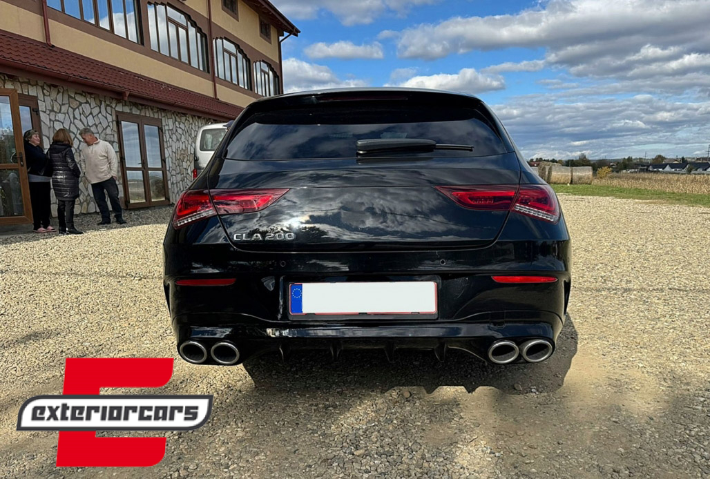 Difuzor zraka & nastavci auspuha Aero paket CLA45S dizajn / Mercedes CLA X118 Shooting Brake C118 Coupe Sport Line (2019-2025) - Slika 20