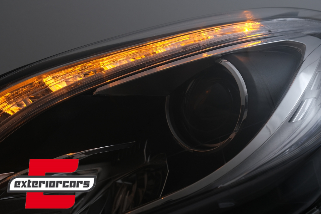 Prednja svjetla LED TubeLight Xenon look (crna) / Mercedes ML klasa W166 (2012-2015) - Slika 11