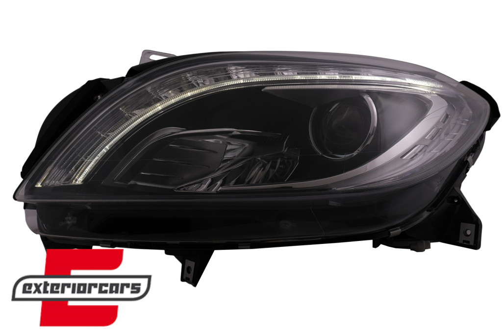 Prednja svjetla LED TubeLight Xenon look (crna) / Mercedes ML klasa W166 (2012-2015) - Slika 12