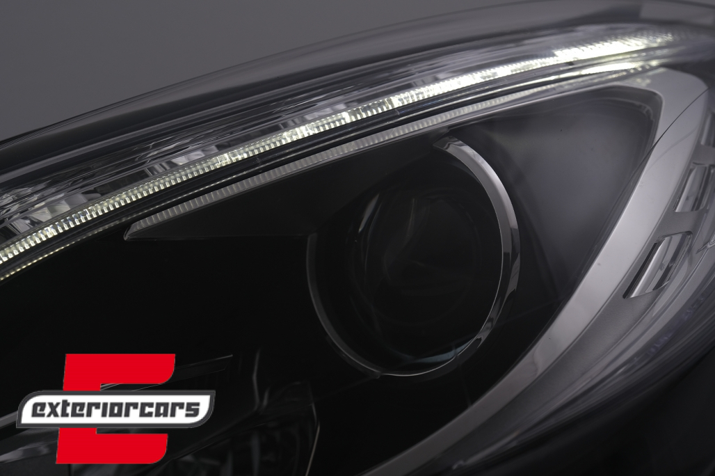 Prednja svjetla LED TubeLight Xenon look (crna) / Mercedes ML klasa W166 (2012-2015) - Slika 14