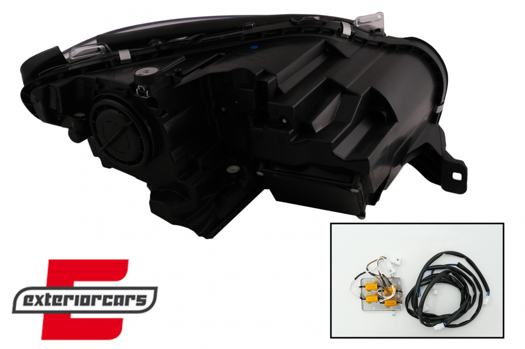 Prednja svjetla LED TubeLight Xenon look (crna) / Mercedes ML klasa W166 (2012-2015) - Slika 19