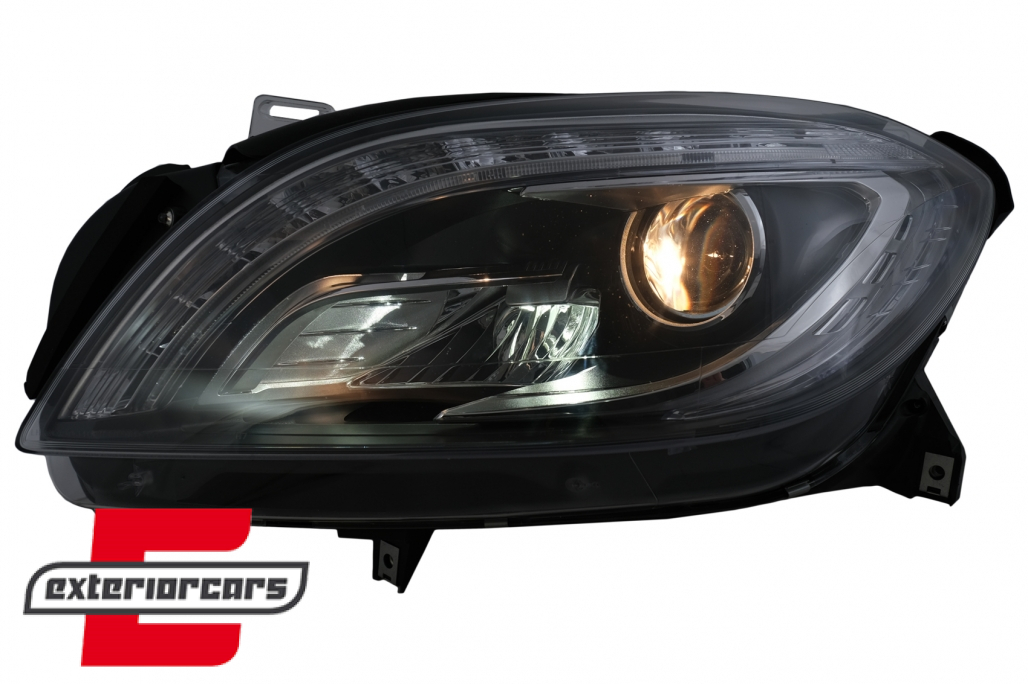 Prednja svjetla LED TubeLight Xenon look (crna) / Mercedes ML klasa W166 (2012-2015) - Slika 3