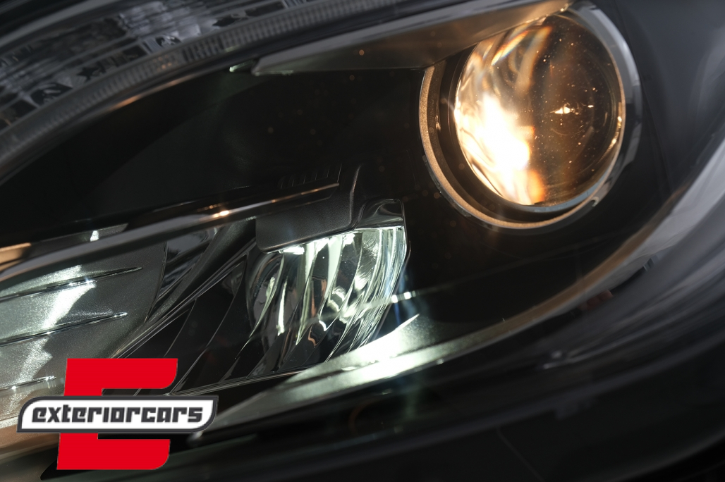 Prednja svjetla LED TubeLight Xenon look (crna) / Mercedes ML klasa W166 (2012-2015) - Slika 4