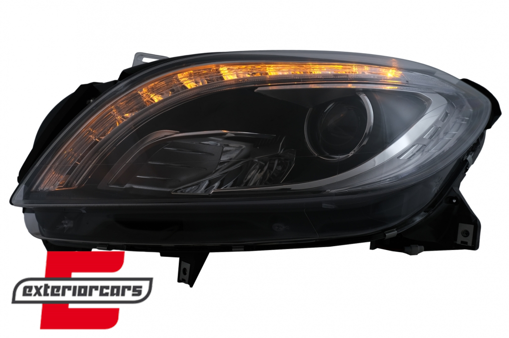 Prednja svjetla LED TubeLight Xenon look (crna) / Mercedes ML klasa W166 (2012-2015) - Slika 8