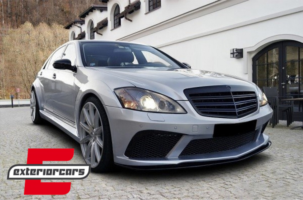 Prednja maska S63 S65 AMG dizajn (piano crna) / Mercedes S-klasa W221 Facelift (2010-2013) - Slika 5