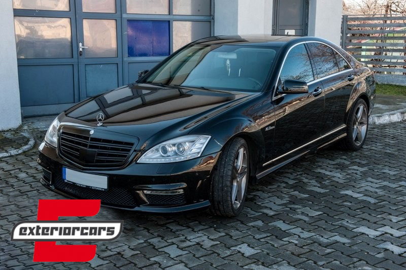 Prednja maska S63 S65 AMG dizajn (piano crna) / Mercedes S-klasa W221 Facelift (2010-2013) - Slika 6