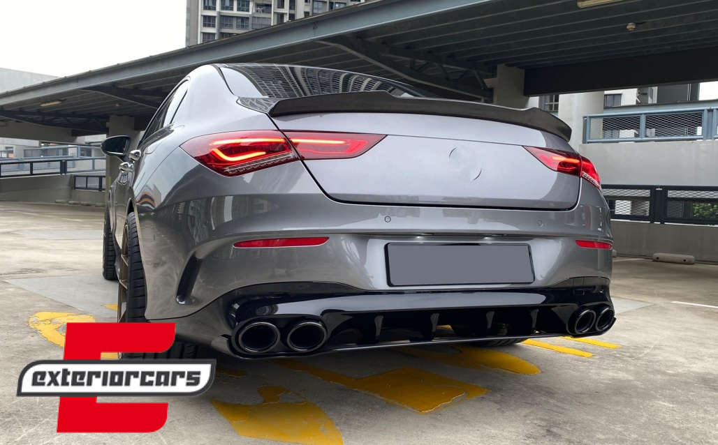 Difuzor zraka & nastavci auspuha Aero Night paket CLA45S AMG dizajn / Mercedes CLA X118 Shooting Brake C118 Coupe Sport Line (2019-2025) - Slika 20