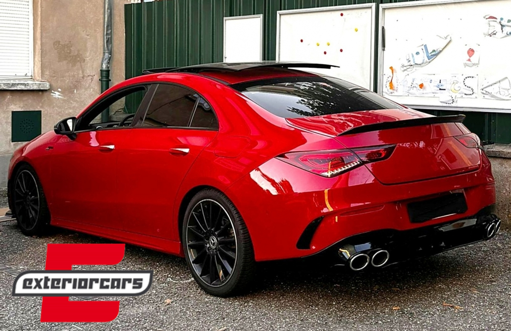 Difuzor zraka & nastavci auspuha Aero Night paket CLA45S AMG dizajn / Mercedes CLA X118 Shooting Brake C118 Coupe Sport Line (2019-2025) - Slika 22