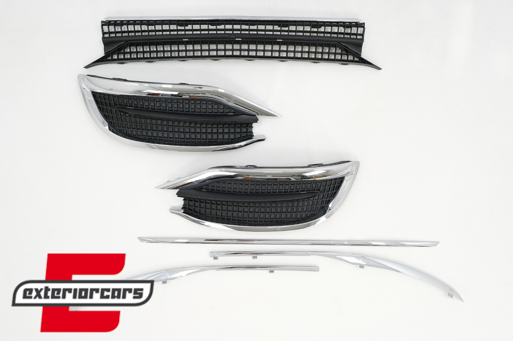 Dijelovi prednjeg branika Maybach dizajn (chrome) / Mercedes S-klasa W222 Facelift limuzina (2017-2020) - Slika 10