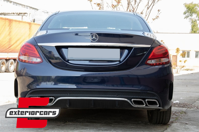 Bočni stražnji flapovi AMG dizajn (piano crna) / Mercedes C klasa W205 (2014-2020) - Slika 4