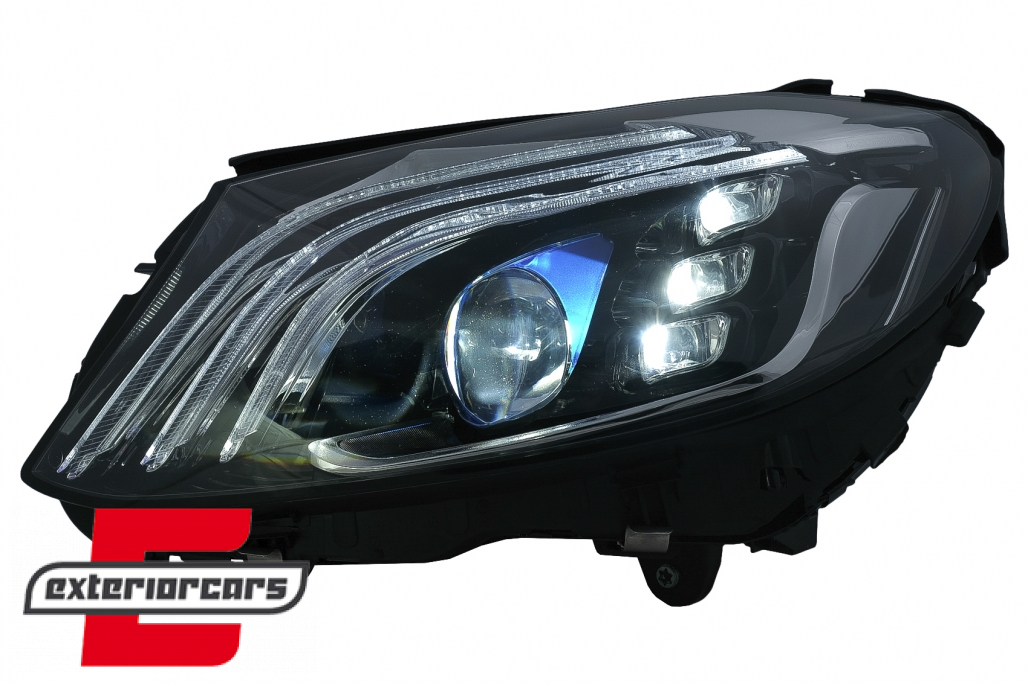 Full LED prednja svjetla SEQ žmigavci W222 Facelift dizajn / Mercedes C-klasa W205 S205 (2014-2020) - Slika 3