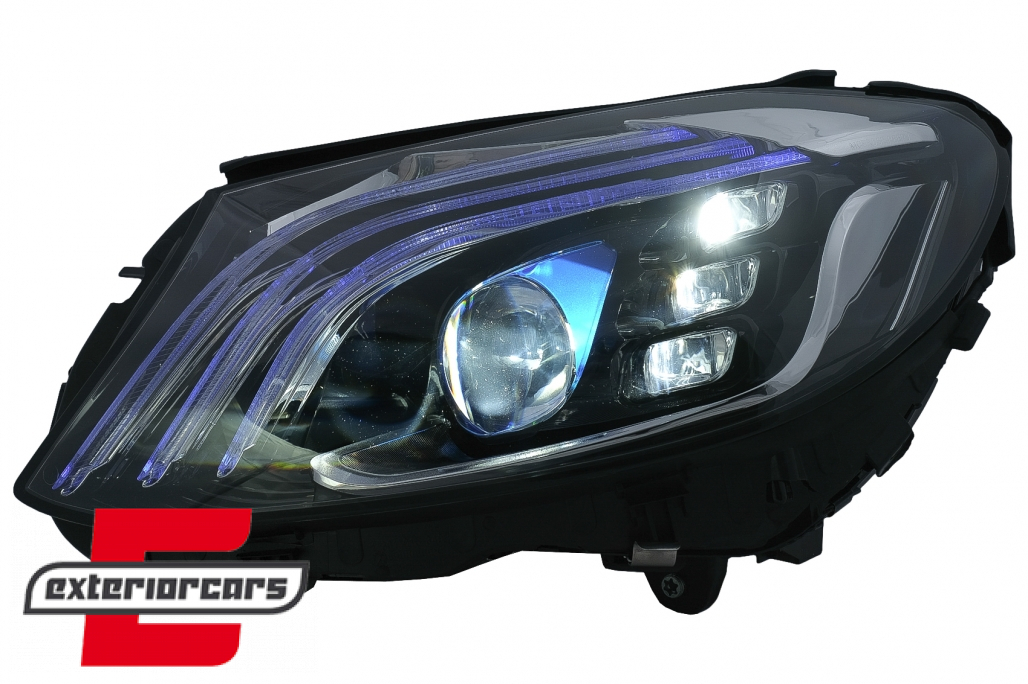 Full LED prednja svjetla SEQ žmigavci W222 Facelift dizajn / Mercedes C-klasa W205 S205 (2014-2020) - Slika 6