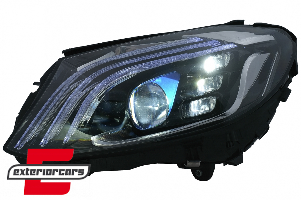 Full LED prednja svjetla SEQ žmigavci W222 Facelift dizajn / Mercedes C-klasa W205 S205 (2014-2020) - Slika 7