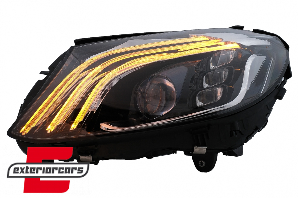 Full LED prednja svjetla SEQ žmigavci W222 Facelift dizajn / Mercedes C-klasa W205 S205 (2014-2020) - Slika 10