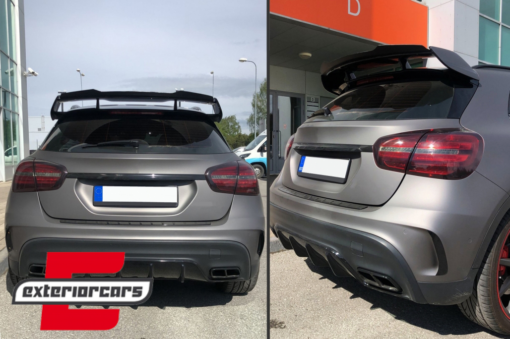 Krovni spojler-dodatak (piano crna) / Mercedes A-klasa W176 (2012-2018) W177 (2018-) GLA SUV X156 (2014-2019) H247 (2020-) - Slika 9