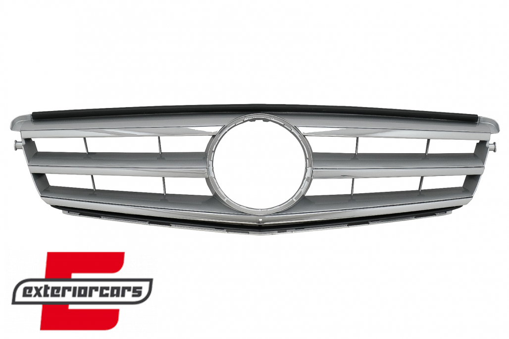 Prednja maska Avantgarde dizajn (srebrna) / Mercedes C-klasa S204 W204 (2007-2014) - Slika 2